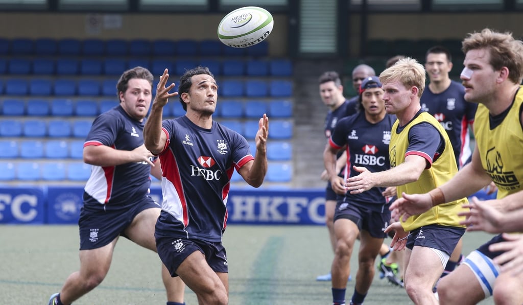 Ben Rimene keeps his eye on the ball as Hong Kong put the finishing touches on their preparation on Friday. Photo: Dickson Lee