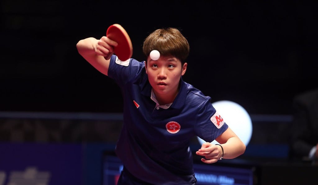 Hong Kong’s Doo Hoi-kem in action. Photo: ITTF