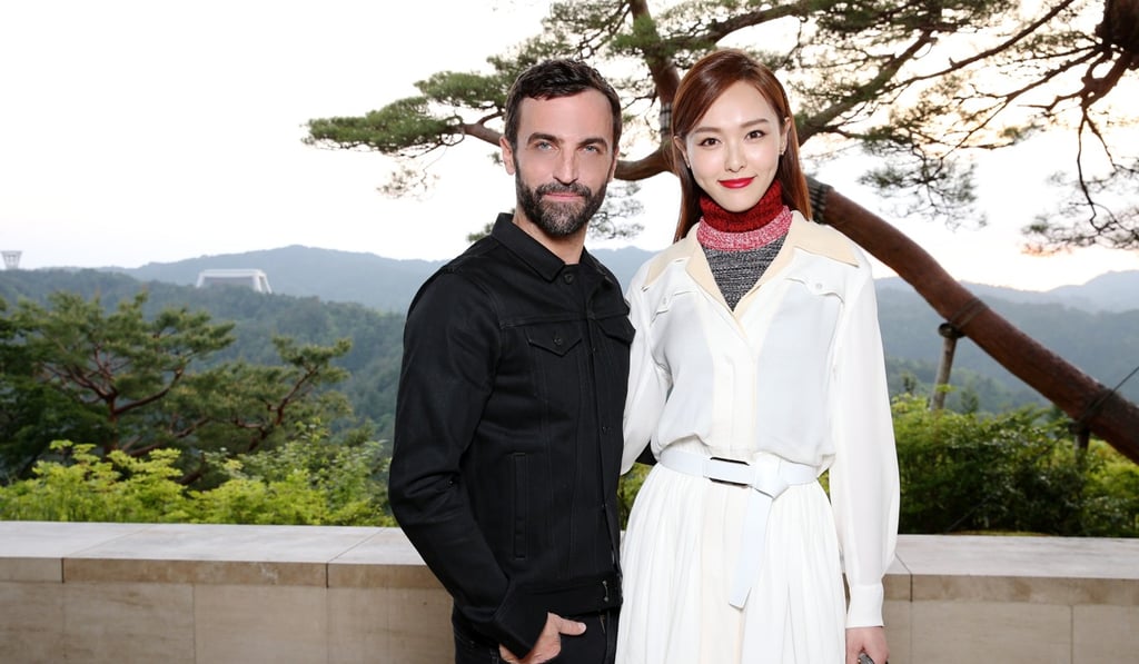 Nicolas Ghesquiere, Tang Yan at Louis Vuitton Cruise 2018, Kyoto, Miho Museum