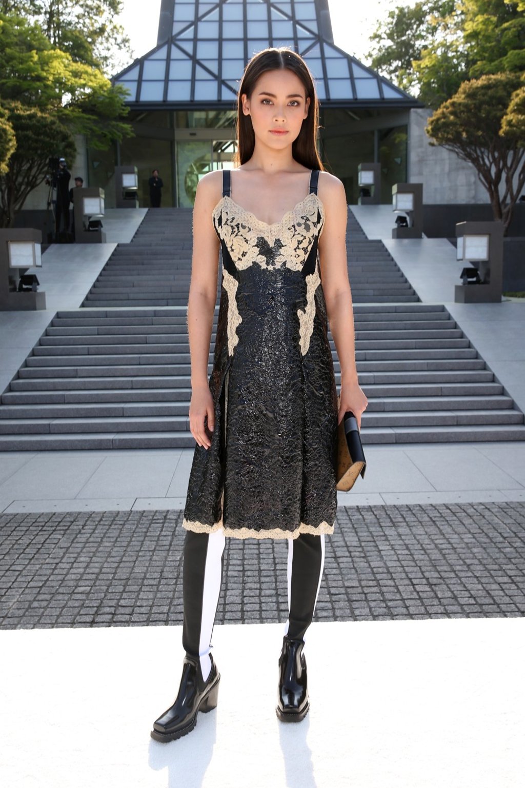 Urassaya Sperbund at Louis Vuitton Cruise 2018, Kyoto, Miho Museum