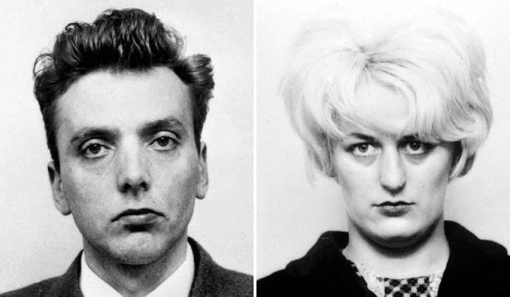 Undated police mugshots released by Greater Manchester Police show Moors murderers Ian Brady and Myra Hindley. Photo: AFP
