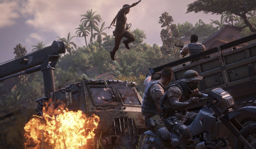 A still from Uncharted 4: A Thief’s End.