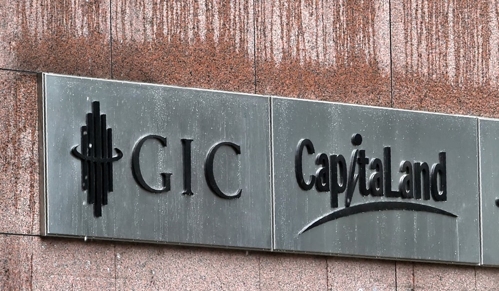 A Government of Singapore Investment Corporation (GIC) logo on the Capital Tower building in Singapore. Photo: AFP A Government of Singapore Investment Corporation (GIC) logo on the Capital Tower building in Singapore. Photo: AFP
