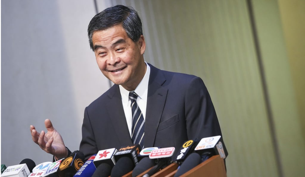 Leung Chun-ying before the weekly meeting of the Executive Council on Tuesday. Photo: David Wong