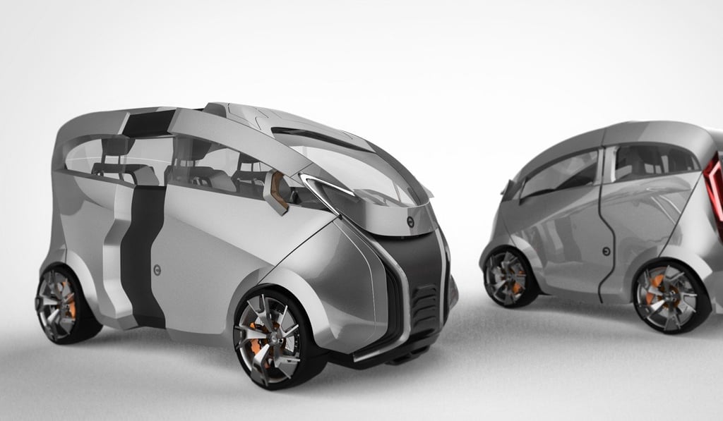 The rear part of the car starts to stretch out from the middle of the car to provide extra space for storage or accommodating more passengers. The rear part of the car starts to stretch out from the middle of the car to provide extra space for storage or accommodating more passengers.