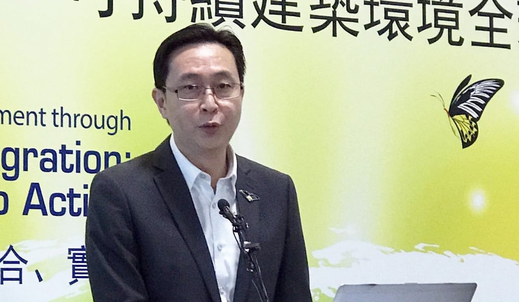 Development minister Eric Ma reveals details of the environment conference in June. Photo: Handout Development minister Eric Ma reveals details of the environment conference in June. Photo: Handout