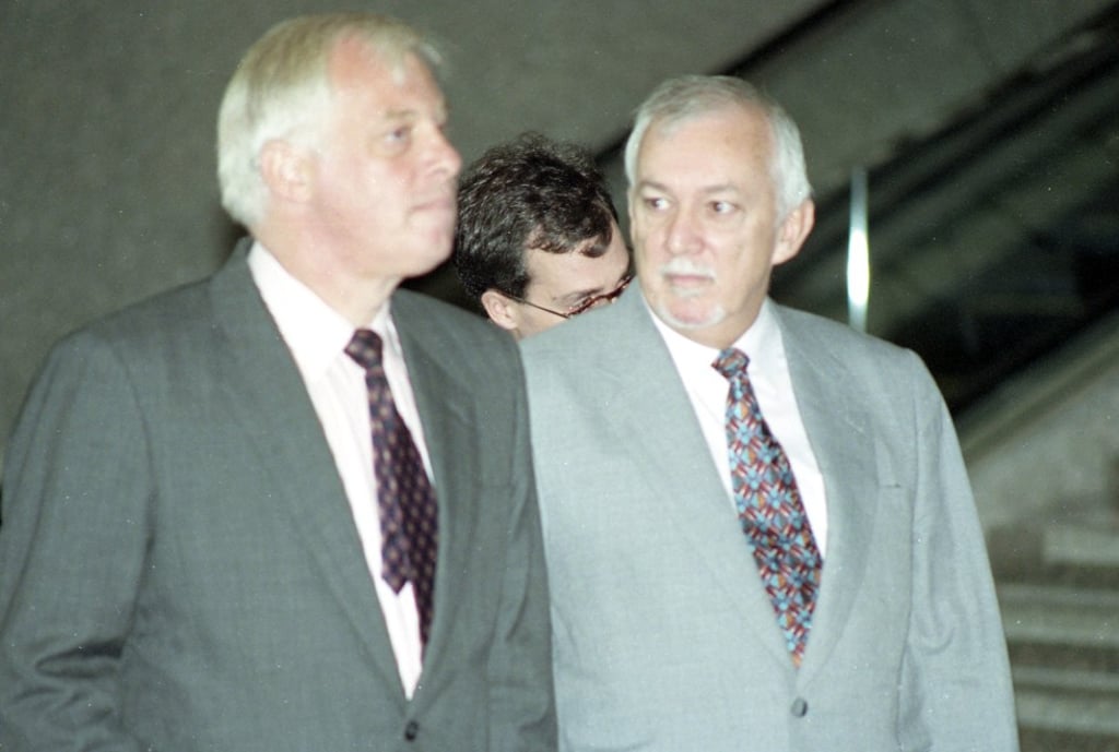 Chris Patten and Kerry McGlynn in 1995. Picture: Dickson Lee