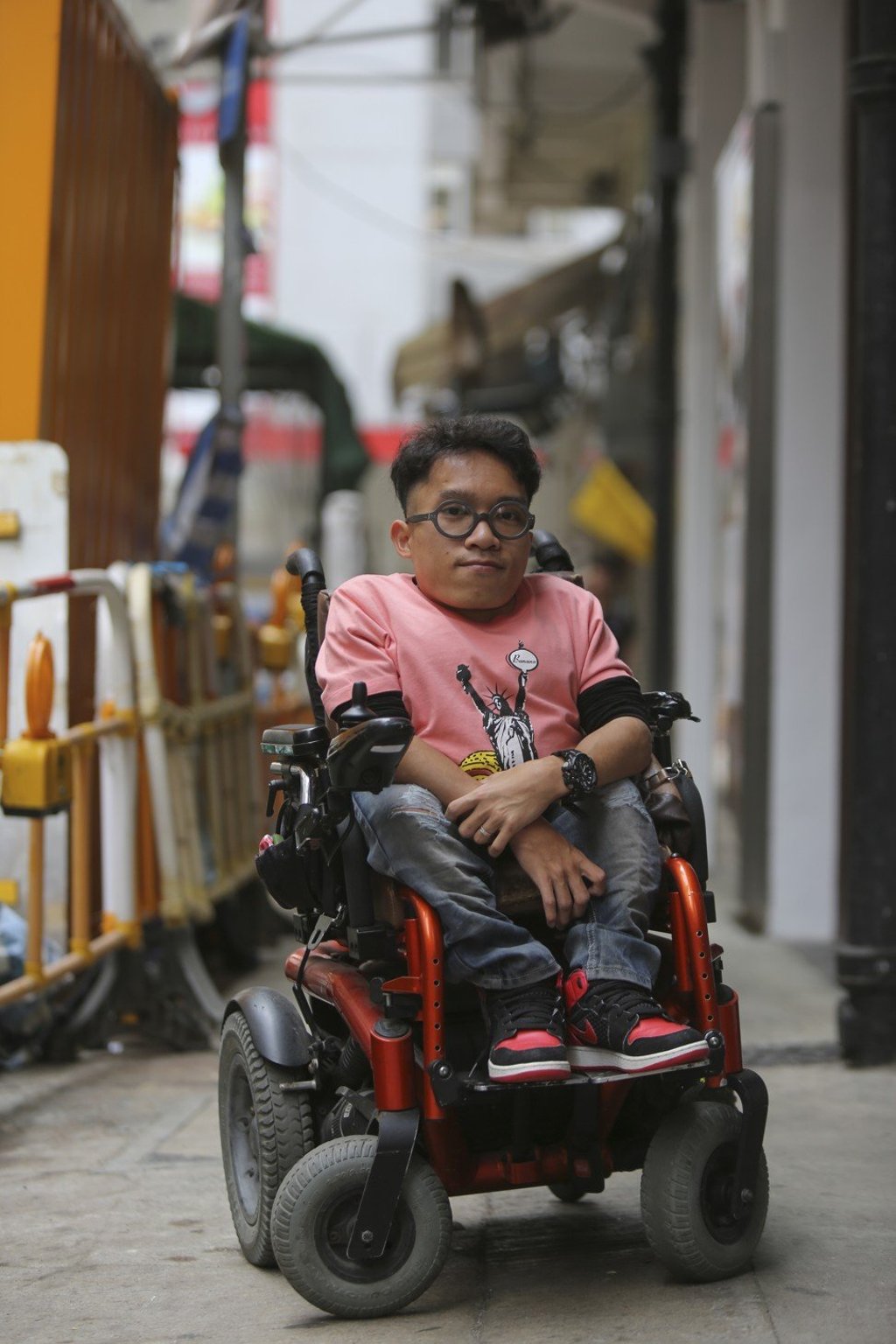 Kevin Cheng says wheelchair users face daily challenges in Hong Kong. Photo: Xiaomei Chen Kevin Cheng says wheelchair users face daily challenges in Hong Kong. Photo: Xiaomei Chen