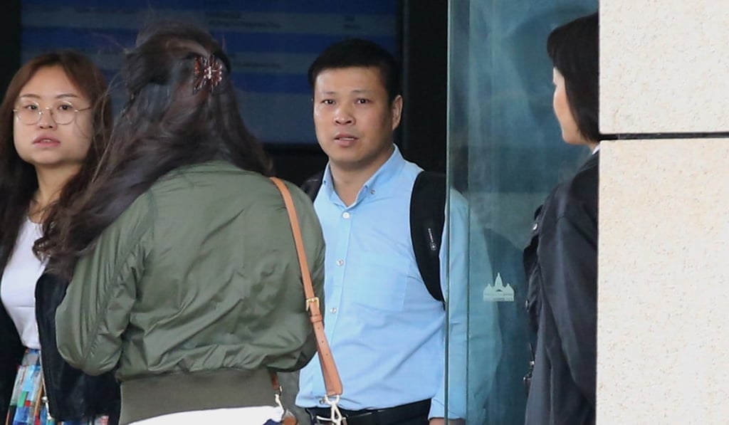 Captain Pan Xuejun. charged over transport of Singapore military vehicles, at West Kowloon Court. Photo: Edward Wong