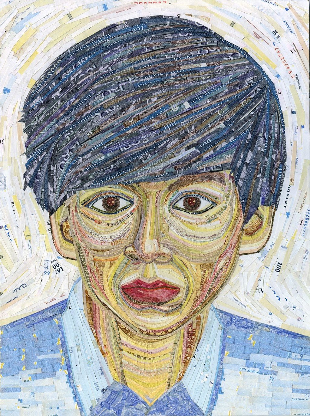 Hei’s collage made from banknotes