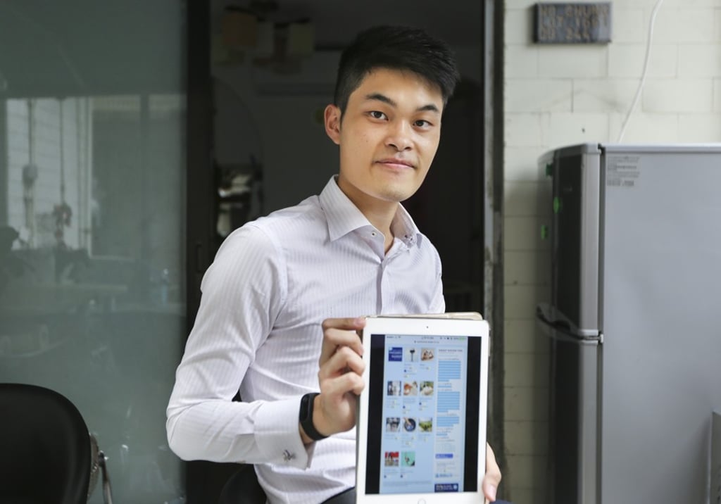 Financial planner Marco Leung keeps a water diary to record the water usage of his family of three. Photo: Xiaomei Chen