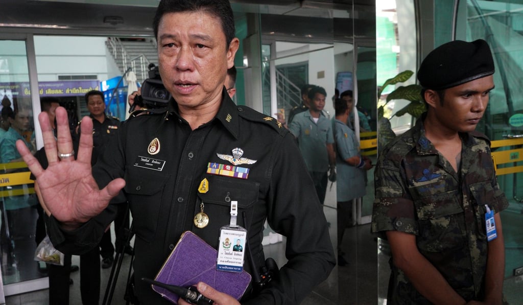 Thai soldiers secure the area. Photo: Reuters