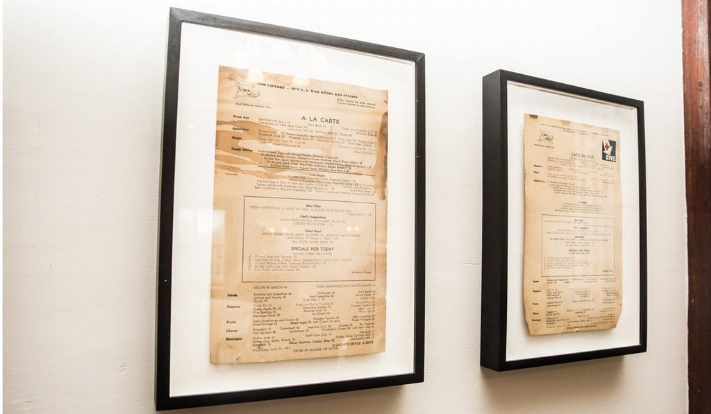 Menus from The Luncheon Club, 1943. Sarah Jacobs