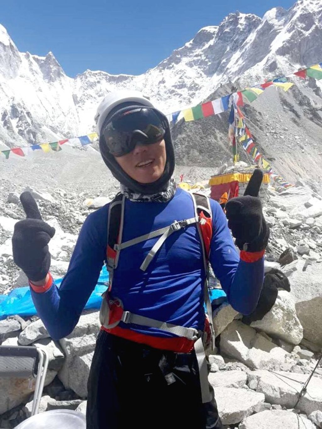 Elton Ng, a physiotherapist, is a fellow climber to complete the trek with Ada Tsang. Photo: Facebook Elton Ng, a physiotherapist, is a fellow climber to complete the trek with Ada Tsang. Photo: Facebook