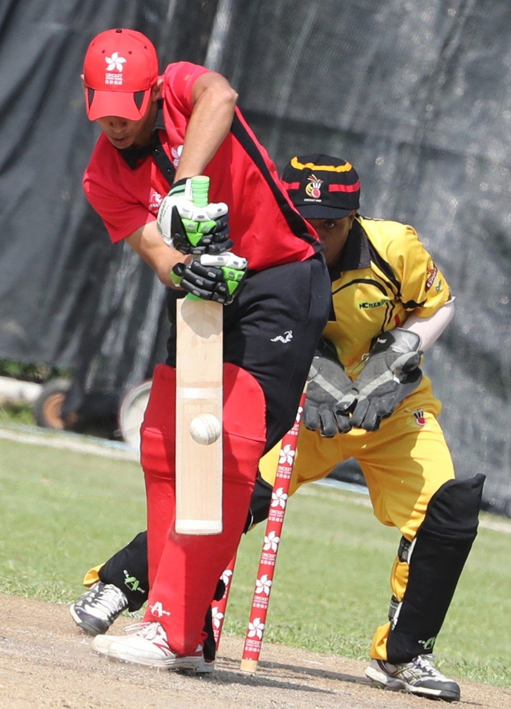 Hong Kong's Shahid Wasif in action against Papua New Guinea. Photo: Edward Wong