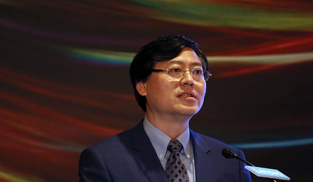Yang Yuanqing says Lenovo’s revenue resumed growth in the fourth quarter after five quarters of decline. Photo: Nora Tam