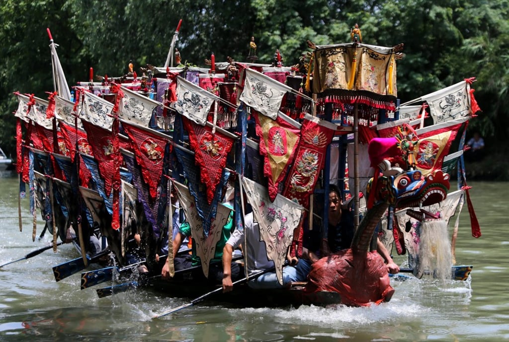 The Dragon Boat Festival in Hangzhou, Zhejiang Province. Picture: EPA
