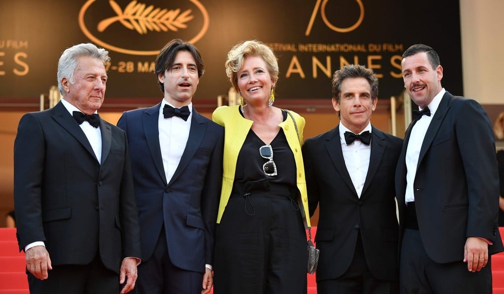 Dustin Hoffman, Noah Baumbach, Emma Thompson, Ben Stiller and Adam Sandler on the red carpet. Photo: AFP Dustin Hoffman, Noah Baumbach, Emma Thompson, Ben Stiller and Adam Sandler on the red carpet. Photo: AFP