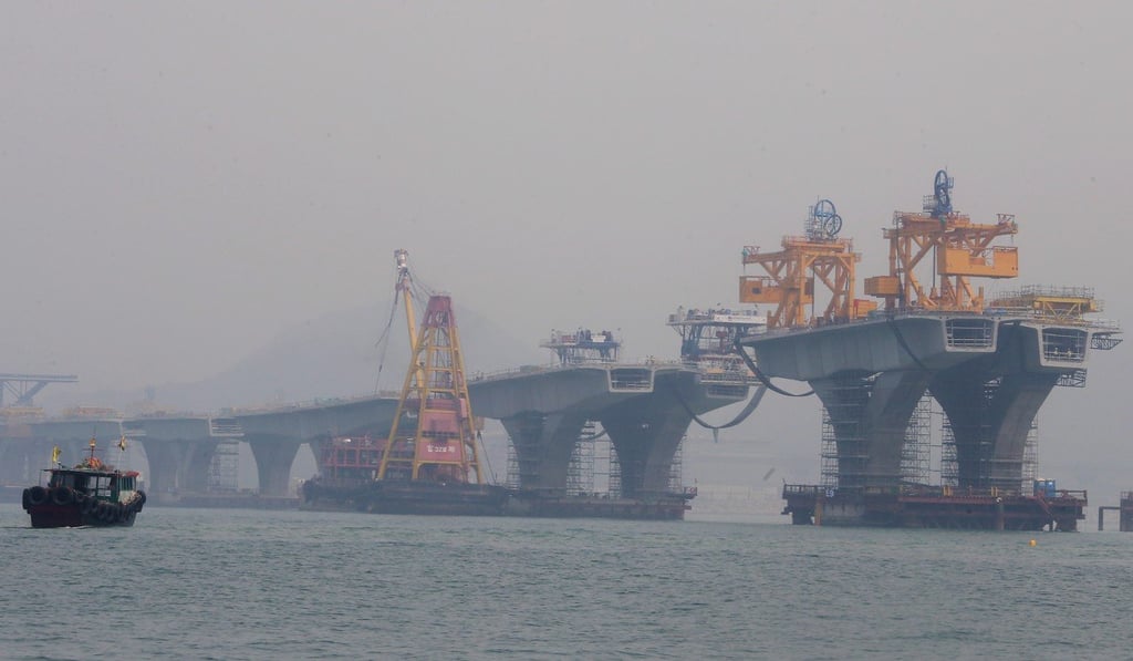 The Hong Kong-Zhuhai-Macau Bridge is scheduled for completion by December this year. Photo: David Wong
