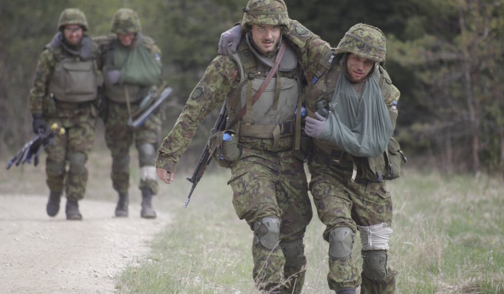 Estonian soldiers during Estonian Defence Force's annual Spring Storm (Kevadtormil) military exercise in Tapa, Estonia. Photo: EPA Estonian soldiers during Estonian Defence Force's annual Spring Storm (Kevadtormil) military exercise in Tapa, Estonia. Photo: EPA