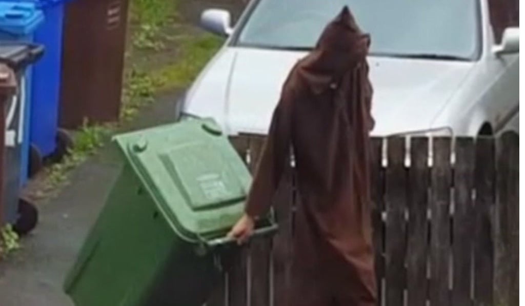 This image taken from video that was aired by UK broadcaster Sky News is believed to show Manchester bomber Salman Abedi outside his home in July 2016. Photo: Sky News Exclusive via AP