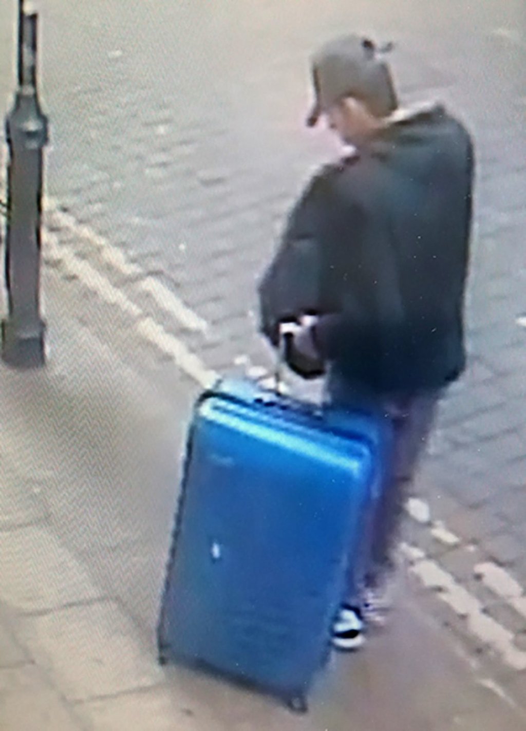 Another look at Salman Abedi with a blue suitcase in the centre of Manchester on May 22. Photo: AFP Another look at Salman Abedi with a blue suitcase in the centre of Manchester on May 22. Photo: AFP
