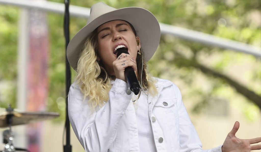 Singer Miley Cyrus performs on NBC's Singer Miley Cyrus performs on NBC's