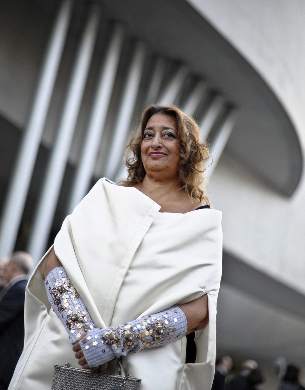 Zaha Hadid during the opening ceremony of the National Museum of 21st Century Arts (MAXXI), in Rome, Italy. Photo: EPA