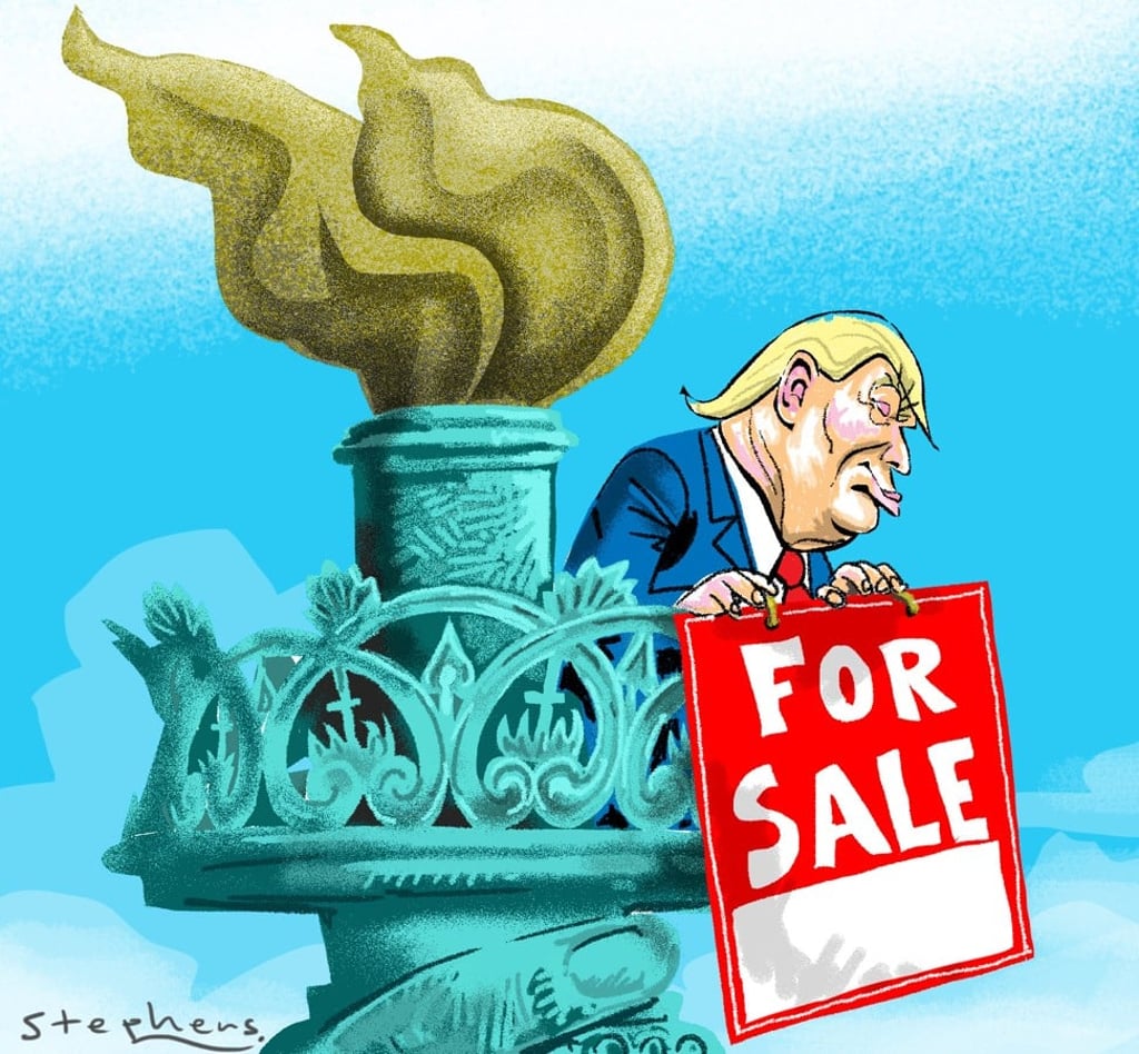 A disoriented White House has transmitted the exact antithesis of American values – on religious freedom, human rights, democracy and personal liberty – that would emphasise the country’s moral vision and current standing in the world. Illustration: Craig Stephens A disoriented White House has transmitted the exact antithesis of American values – on religious freedom, human rights, democracy and personal liberty – that would emphasise the country’s moral vision and current standing in the world. Illustration: Craig Stephens