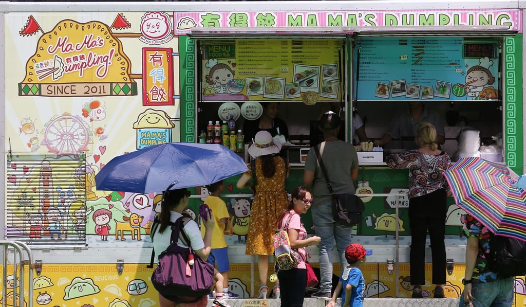 Nearly every food truck had a steady stream of customers. Photo: Jonathan Wong