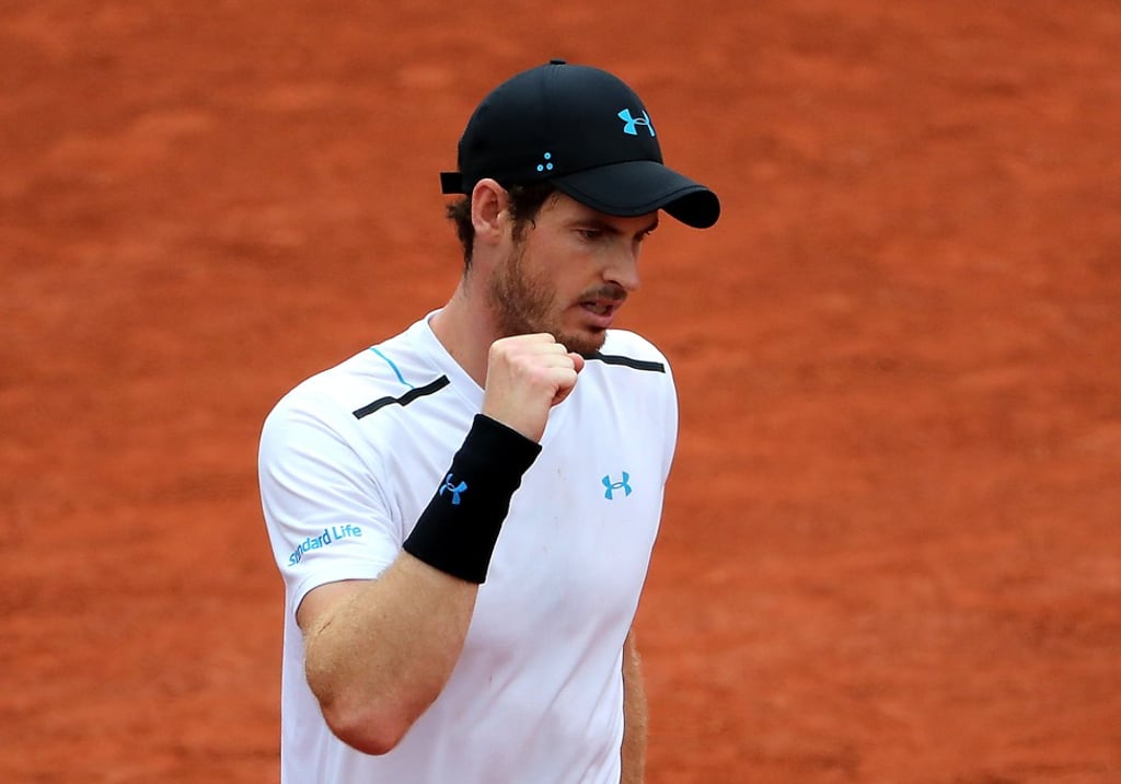 Andy Murray in a confident mood against Juan Martin Del Potro. Photo: EPA Andy Murray in a confident mood against Juan Martin Del Potro. Photo: EPA