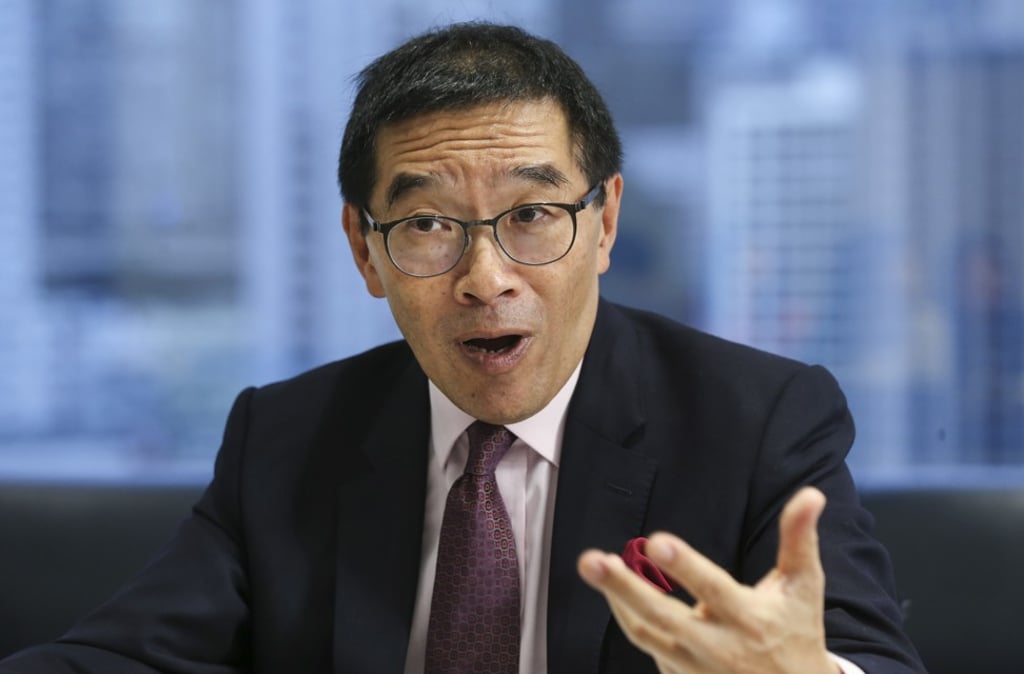 The Hong Kong Securities & Futures Commission’s Chairman Carlson Tong at the Cheung Kong Centre in Central. Photo: Dickson Lee
