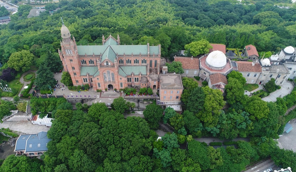 The Sheshan Catholic church in the Songjiang district of Shanghai, on May 24. Photo: Xinhua The Sheshan Catholic church in the Songjiang district of Shanghai, on May 24. Photo: Xinhua
