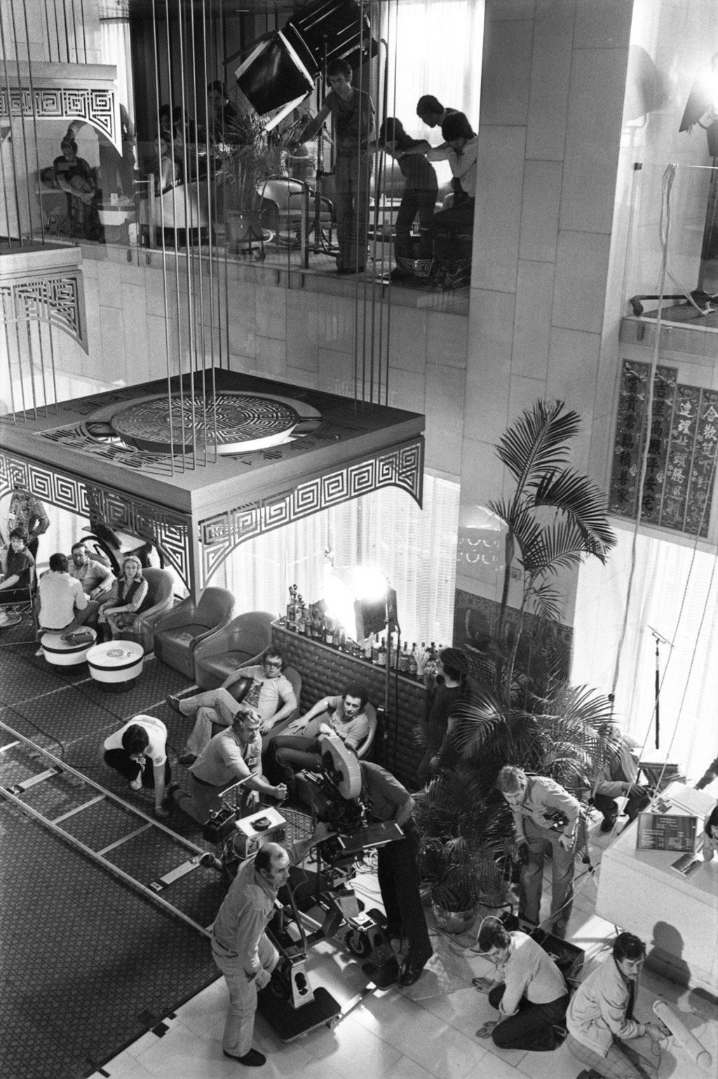 A film crew shooting the movie