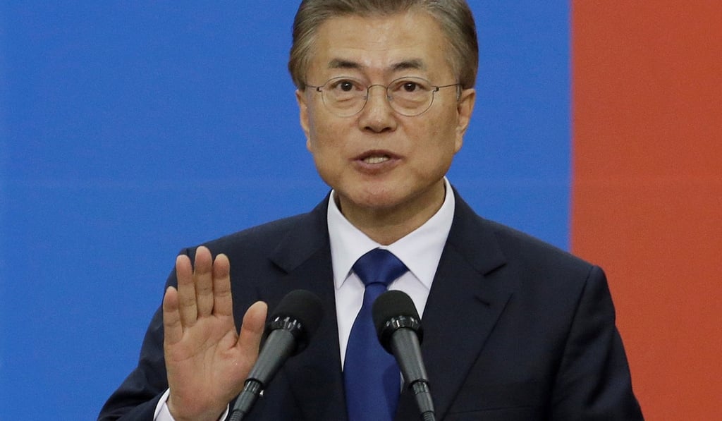 South Korean President Moon Jae-in has put a freeze on the system’s deployment. Photo: Reuters