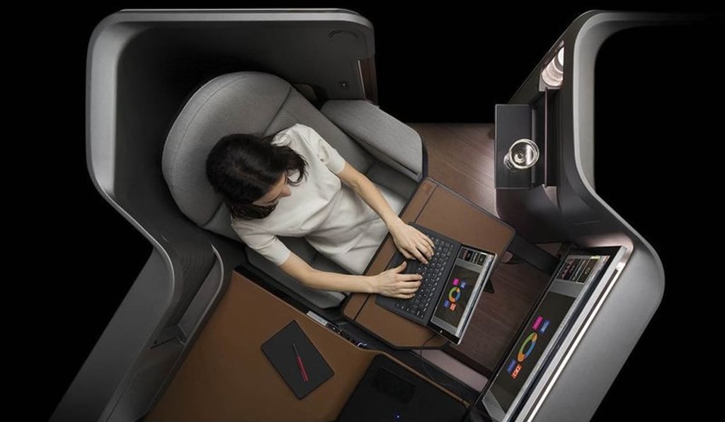 A view of the futuristic, private Waterfront seat