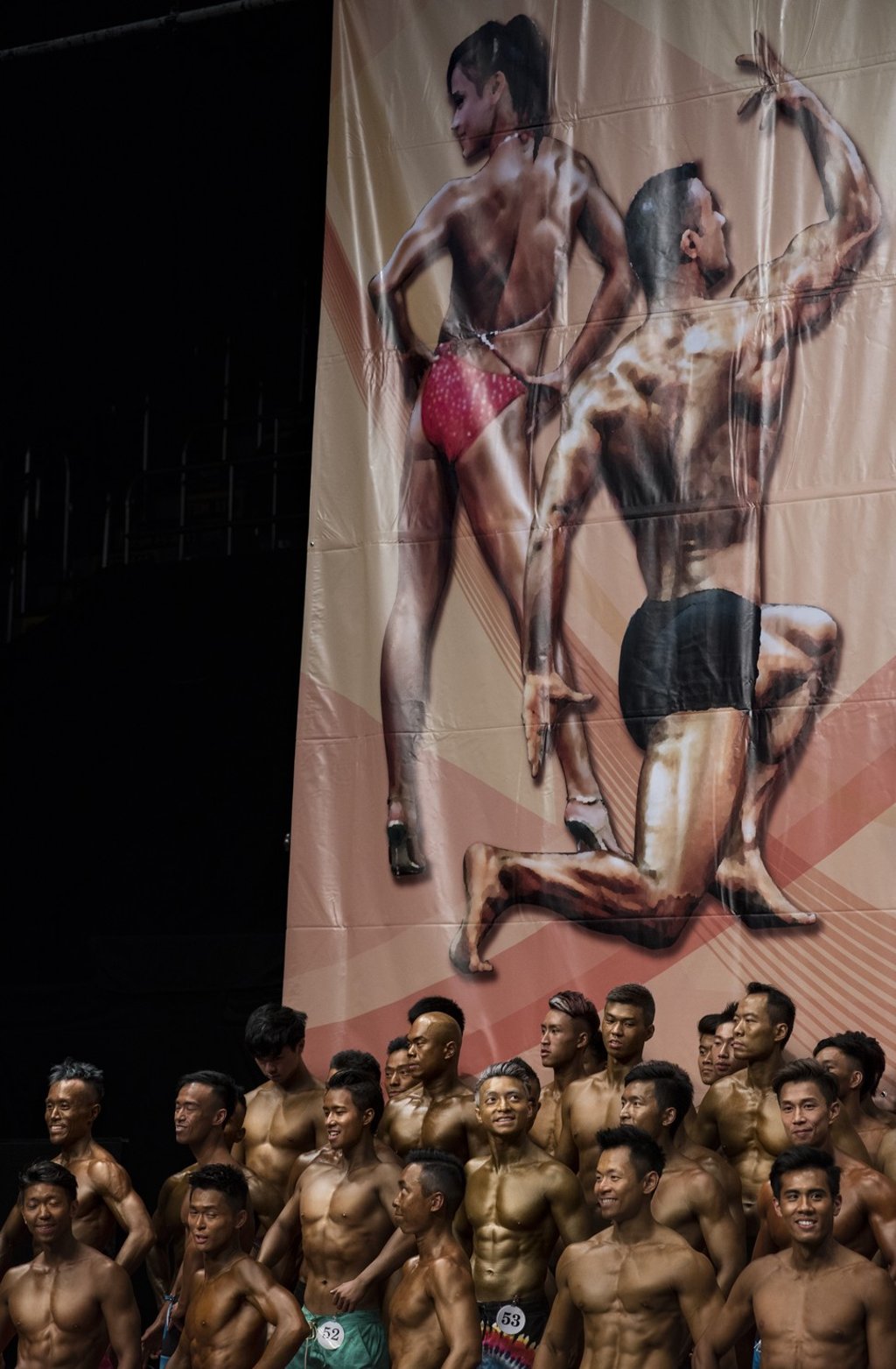 Participants in the 2016 Hong Kong Bodybuilding Championships.
