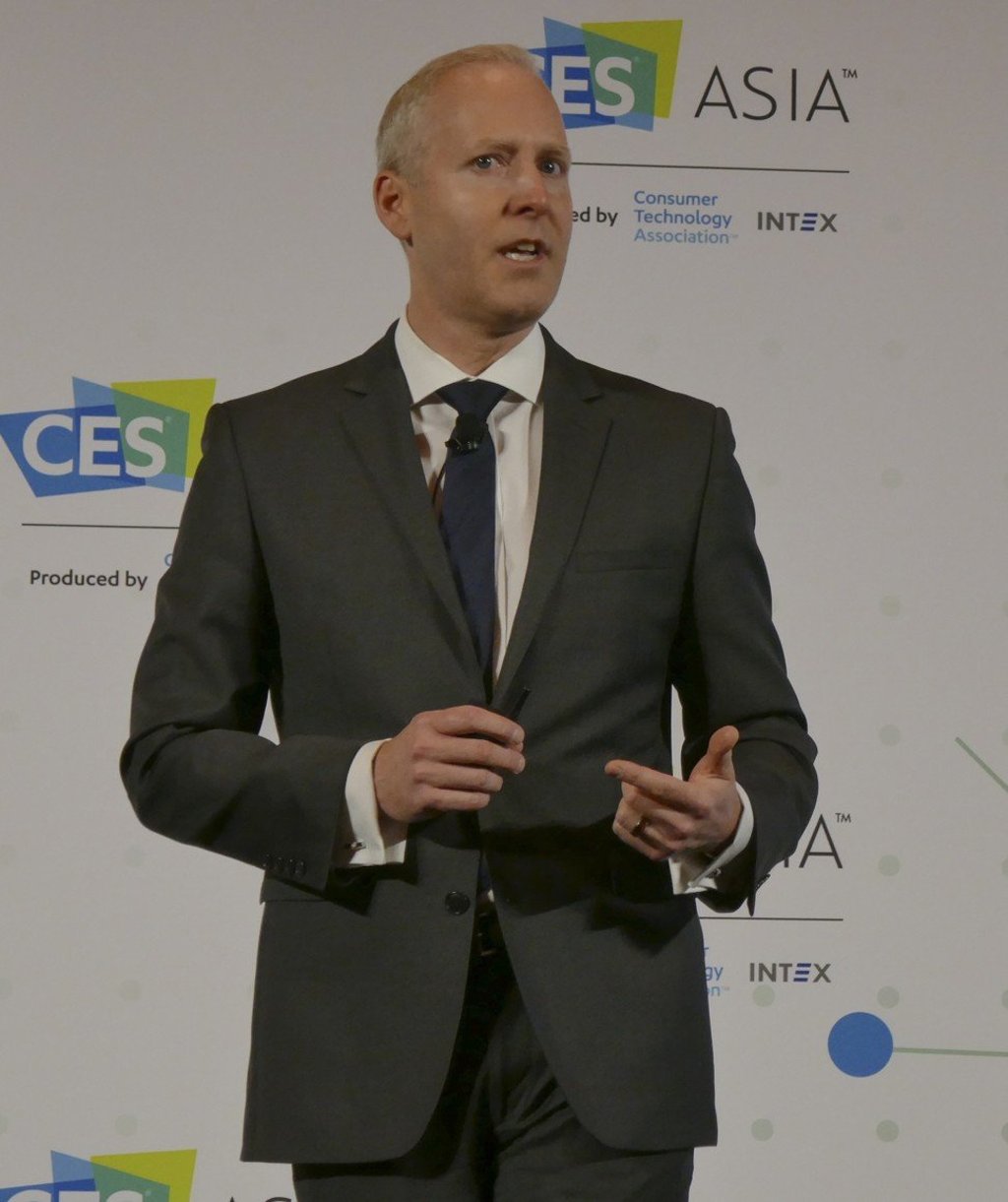 Steve Koenig of the CTA speaks at CES Asia in Shanghai. Photo: Jamie Carter Steve Koenig of the CTA speaks at CES Asia in Shanghai. Photo: Jamie Carter