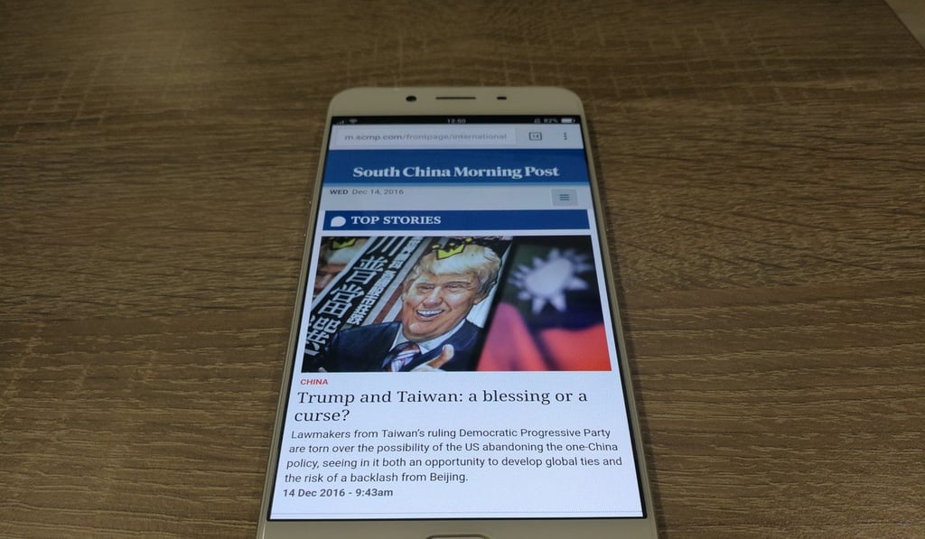 Oppo’s R9s, the world’s best-selling Android smartphone in the first quarter. Photo: Handout