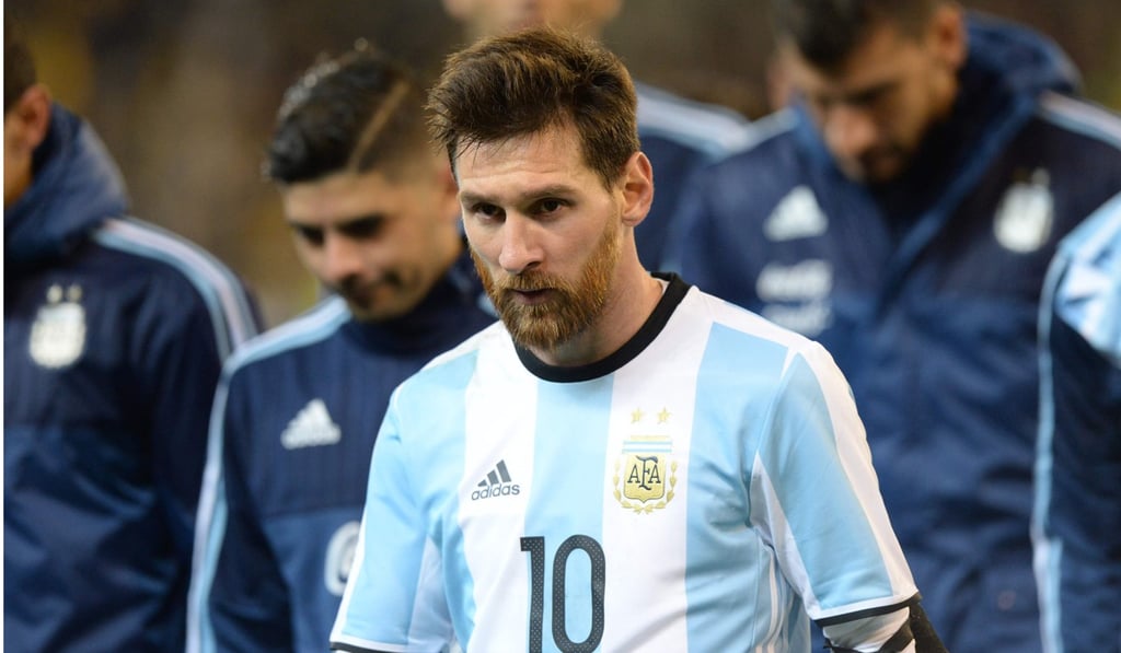 Agentina’s Lionel Messi walks off after the game. Photo: AFP Agentina’s Lionel Messi walks off after the game. Photo: AFP