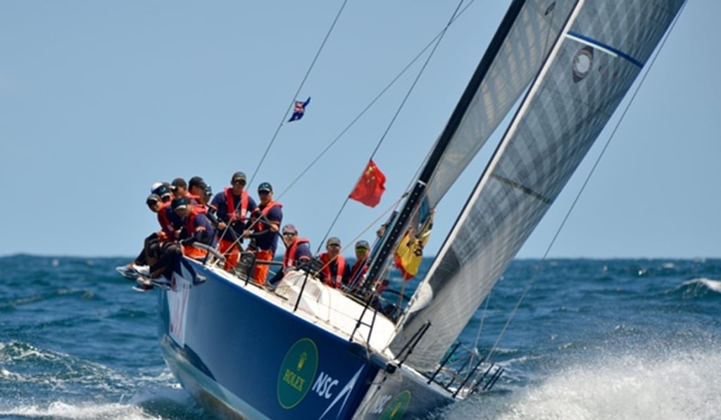 Noahs Sailing Club's Ark323 practises in the open ocean. Photo: Handout Noahs Sailing Club's Ark323 practises in the open ocean. Photo: Handout