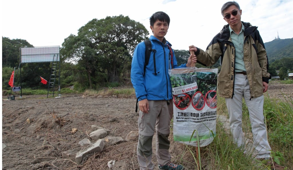Campaigners Roy Ng (left) and Michael Lau want a legal loophole plugged. Photo: Bruce Yan