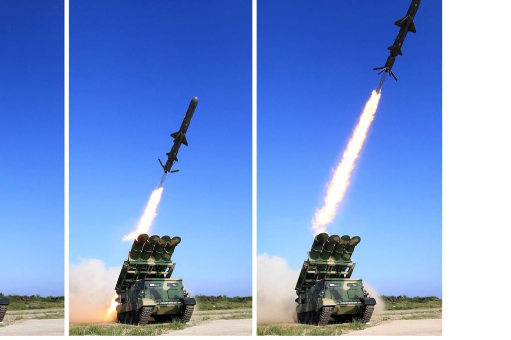North Korea test-launched a new type of its cruise anti-ship missiles on Thursday, Photo: EPA North Korea test-launched a new type of its cruise anti-ship missiles on Thursday, Photo: EPA