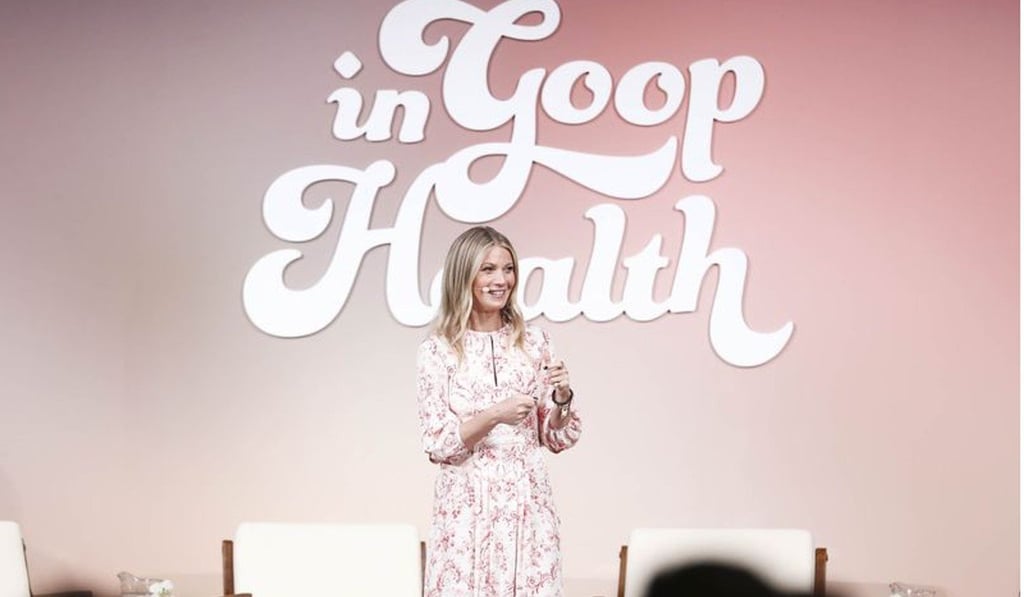 Gwyneth Paltrow addresses the conference