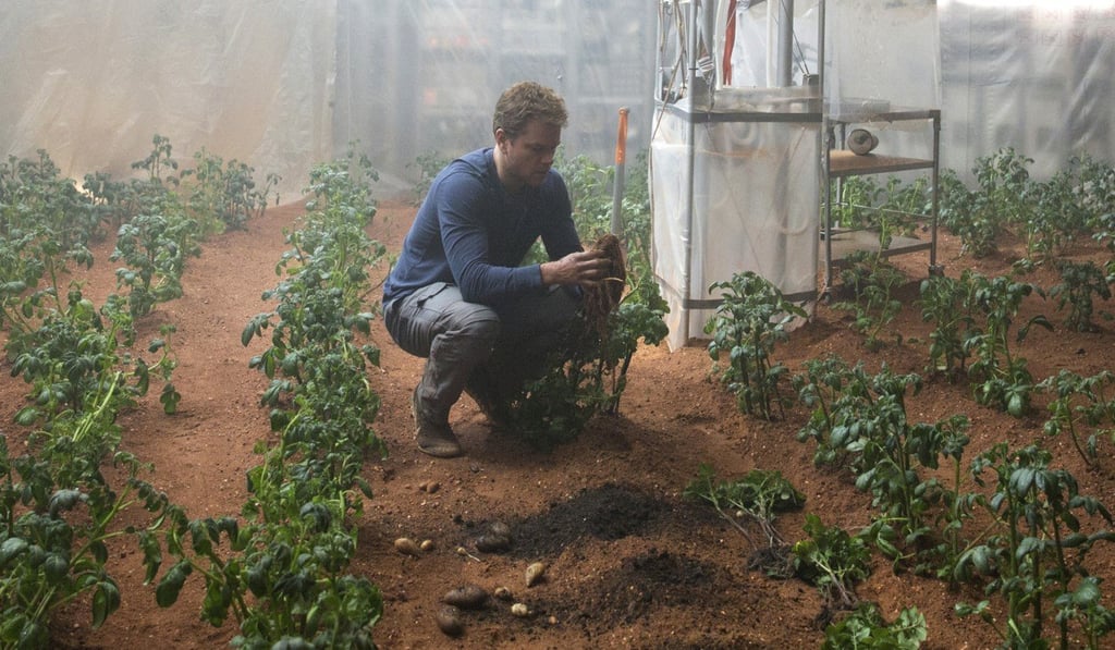 Matt Damon in ‘The Martian’ grew potatoes on Mars. Photo: Handout