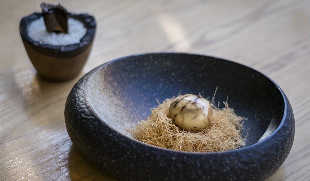 63 Degree Tea Egg, at A Wong.