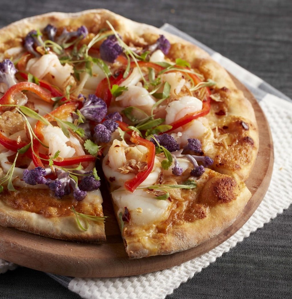 Customers can design their own pizzas.
