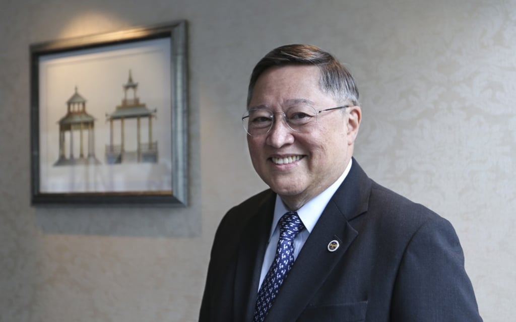 Interview with Secretary of Finance of the Republic of Philippines, Carlos G Dominguez III, at the Island Shangri-La Hotel in Admiralty. Photo: Xiaomei Chen