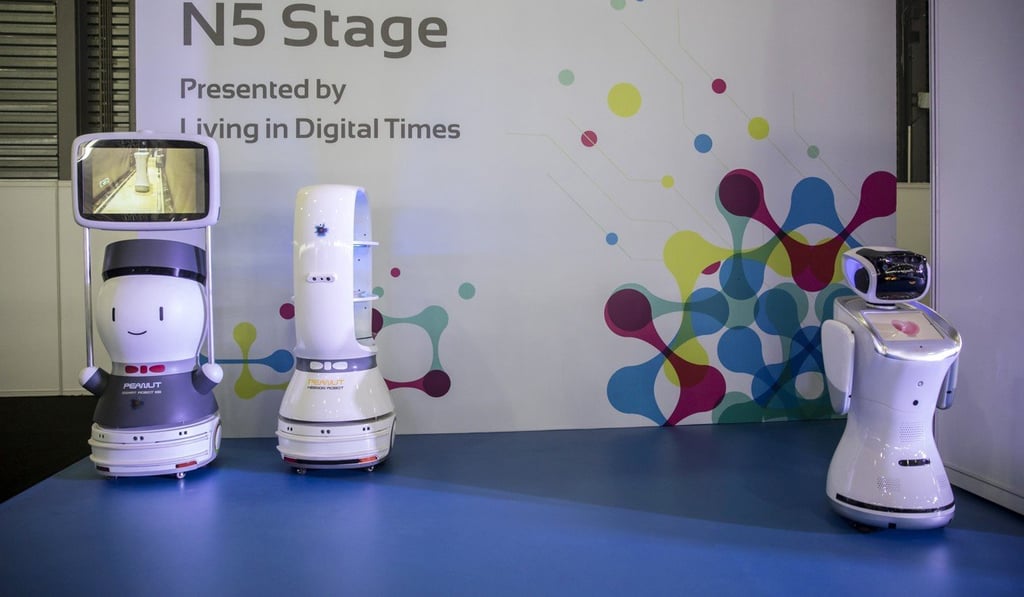 The Robot Runway show. Photo: Bloomberg