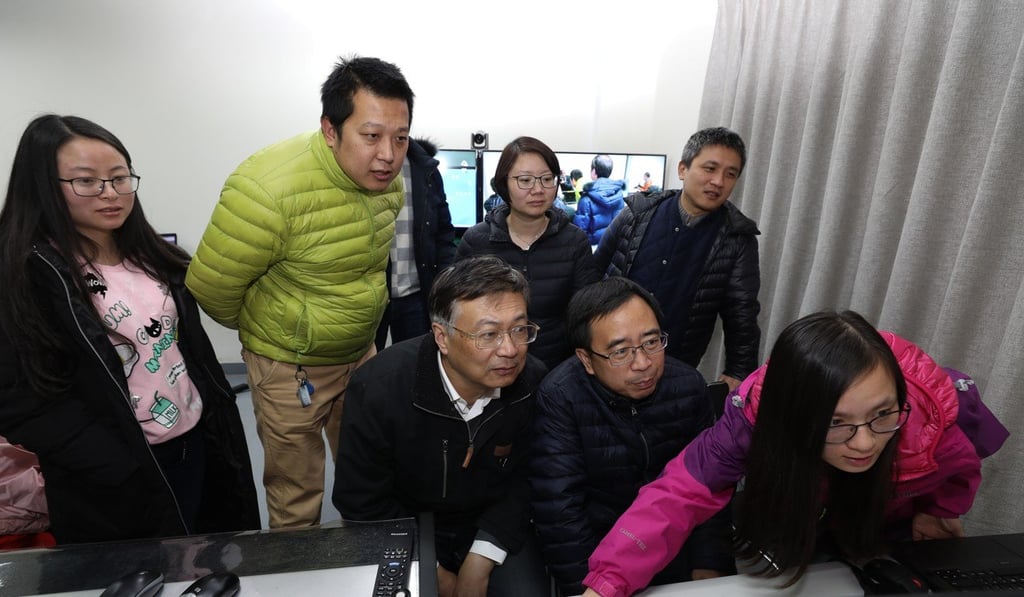 Scientists working at a quantum communication ground station in Lijiang, in southwest China’s Yunnan province, last December. Photo: Xinhua Scientists working at a quantum communication ground station in Lijiang, in southwest China’s Yunnan province, last December. Photo: Xinhua